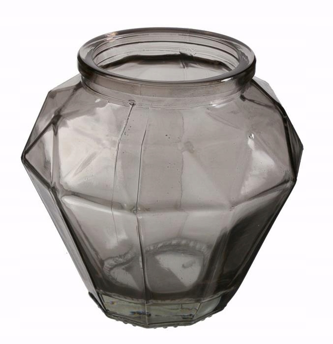 

Świecznik tealight szklany Szary wys. 10cm