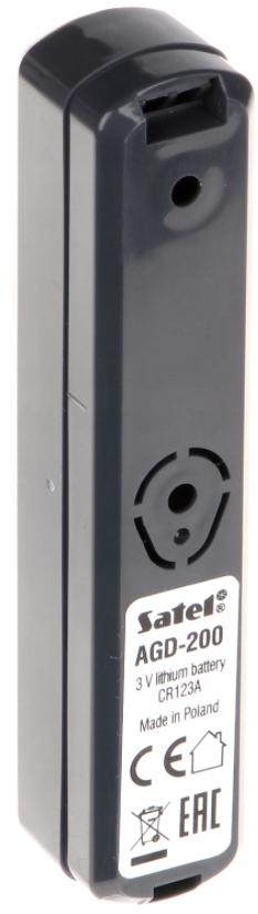 Bezdrôtový snímač rozbitia skla Tmavosivá Dg