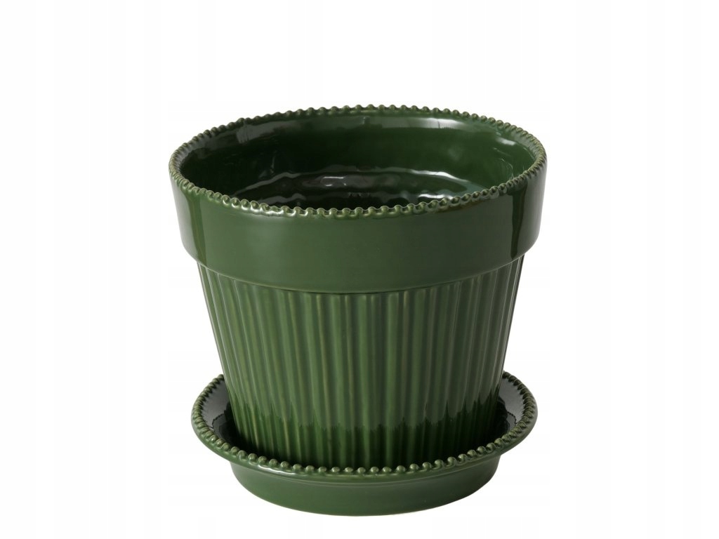 Porcelánový květináč s podmiskou, 14,9 cm, Juniper