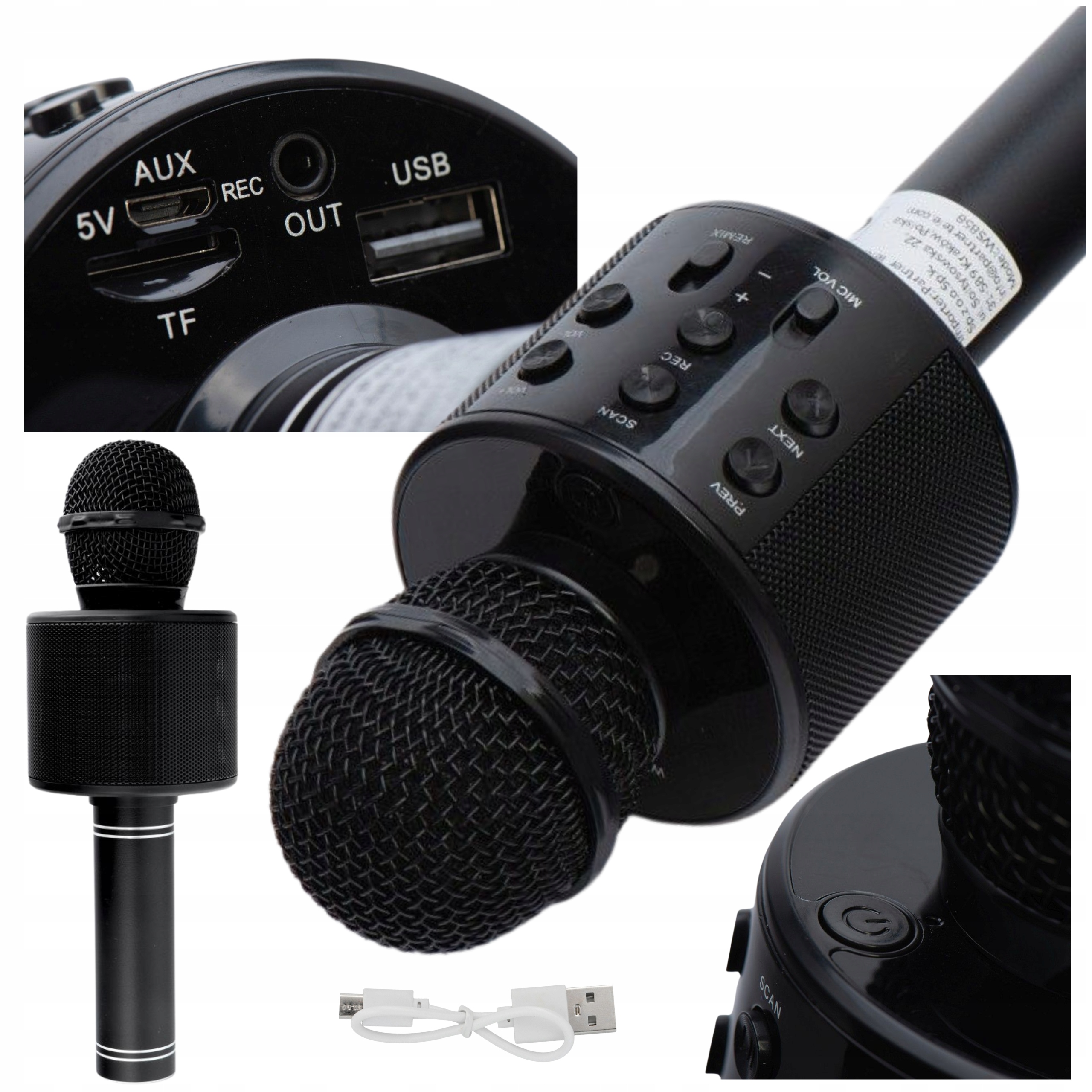 Mikrofon KARAOKE dla dzieci jakość HQ bezprzewodowy głośnik DZIEŃ DZIECKA