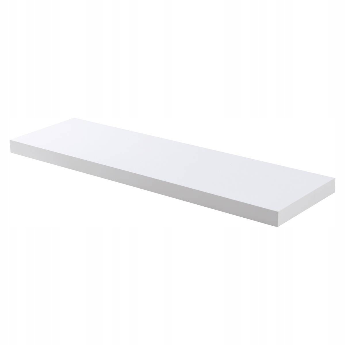 PÓŁKA ŚCIENNA wisząca klasyczna biała MDF 75 cm Marka inna