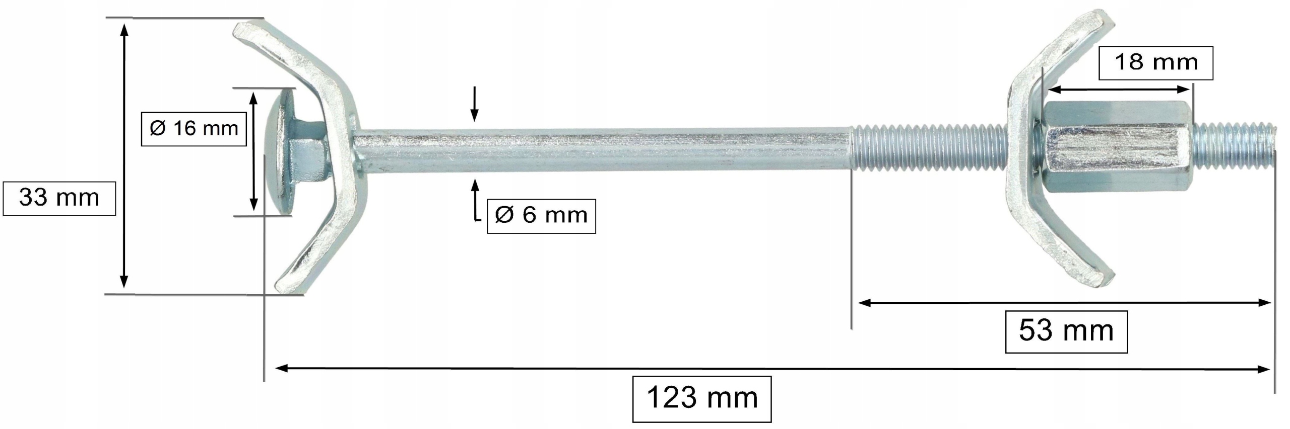 ZŁĄCZE MEBLOWE ŚRUBOWE 120MM DO PŁYT BLATÓW 12 SZT EAN (GTIN) 5904994039709