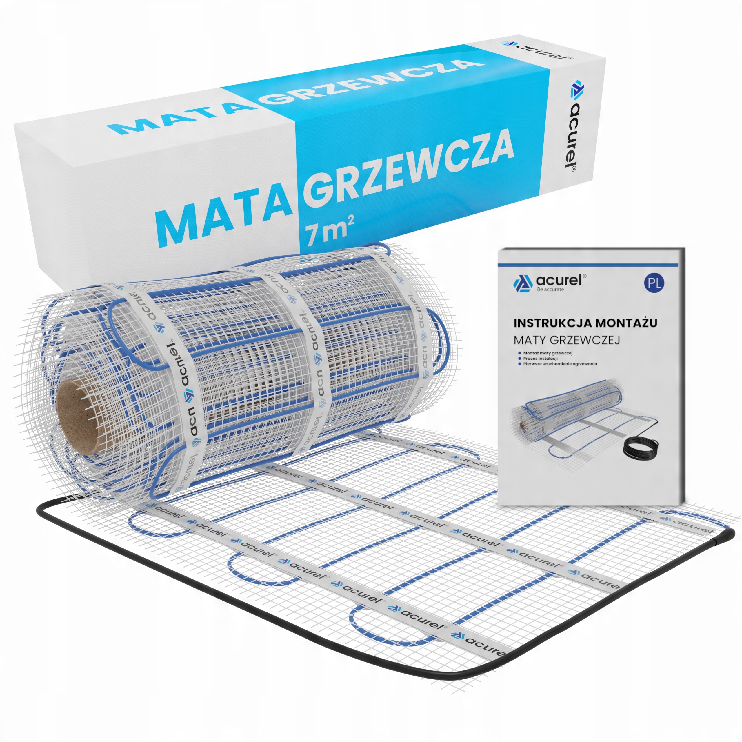 

Mata grzewcza pod płytki Acurel 160W/m2 7m2
