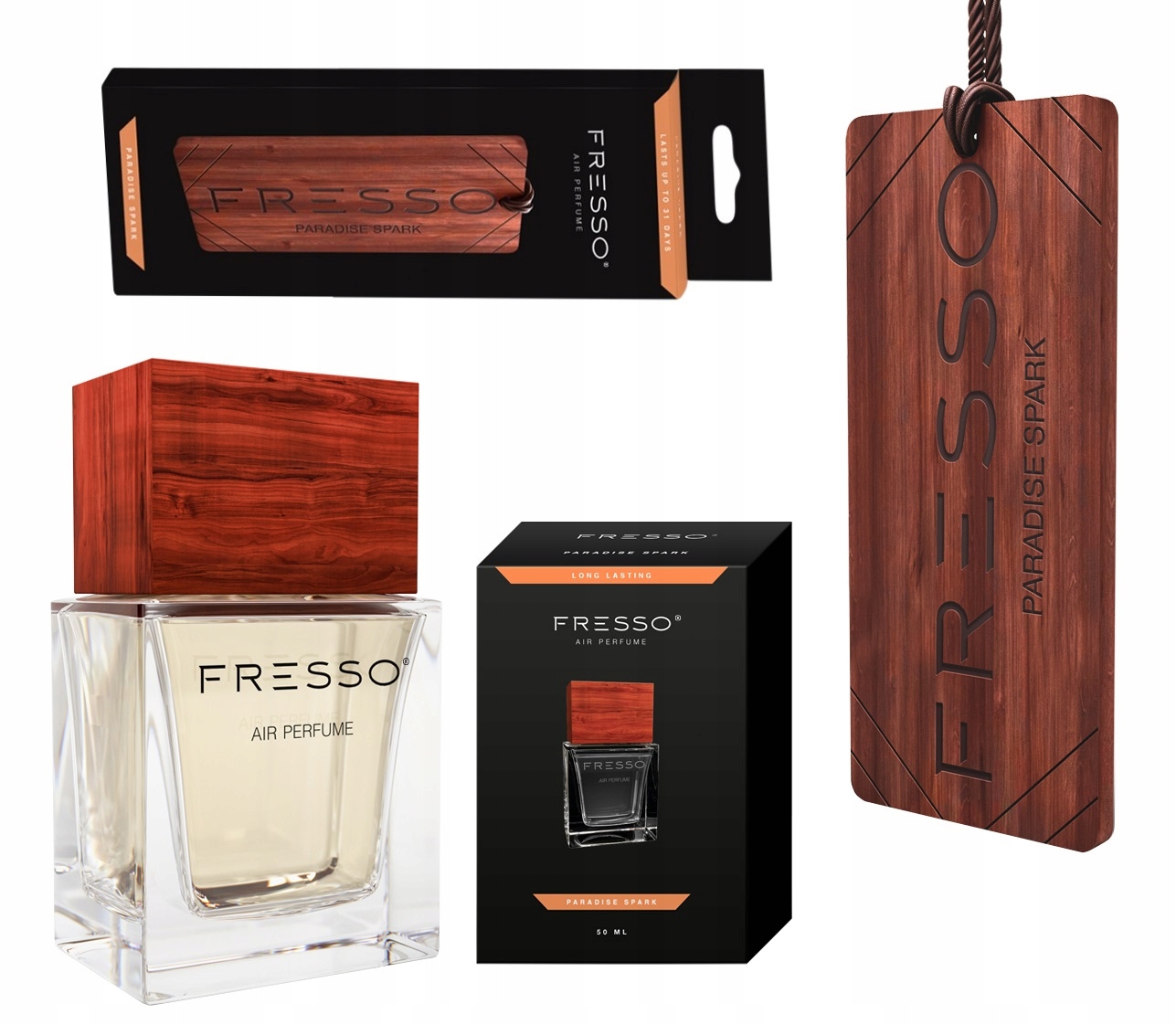 Perfumy Zawieszka Fresso Paradise Spark Zestaw
