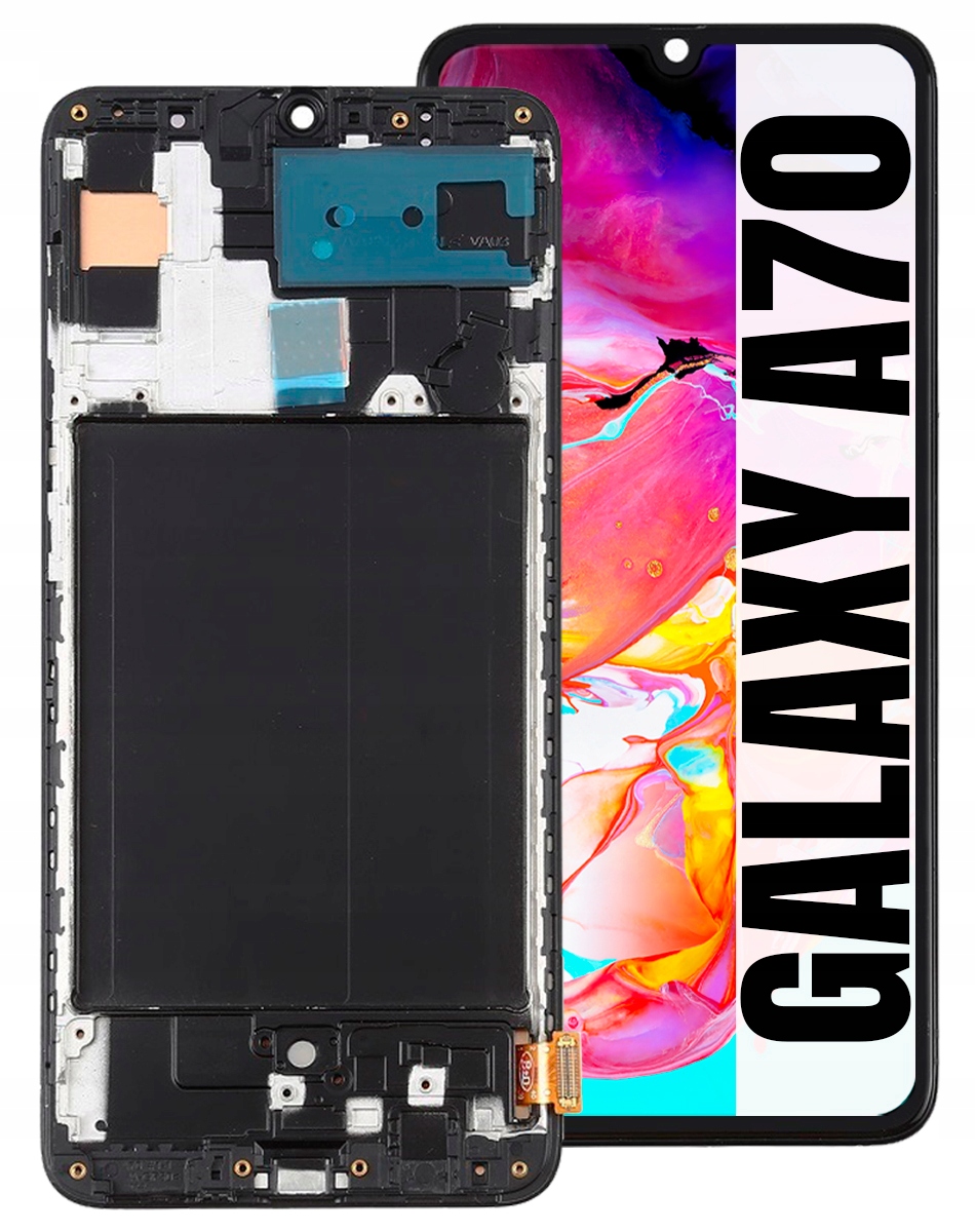 Displej Pro Samsung Galaxy A70 A705 Oled Plný Velikost 6,70 LCD Rámeček