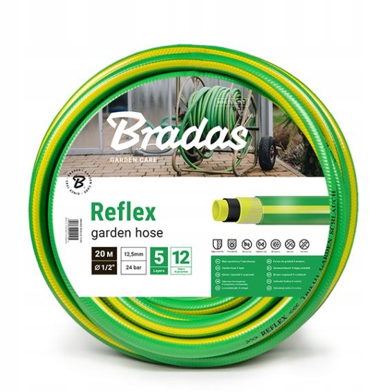 Záhradná Hadica Reflex 1/2 '' 50 M Bradas 5 Vrstiev