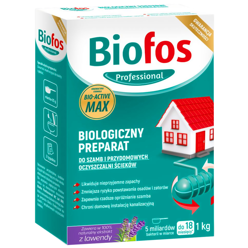 

Biofos Bakterie do Szamba Oczyszczalni Zapach 18M