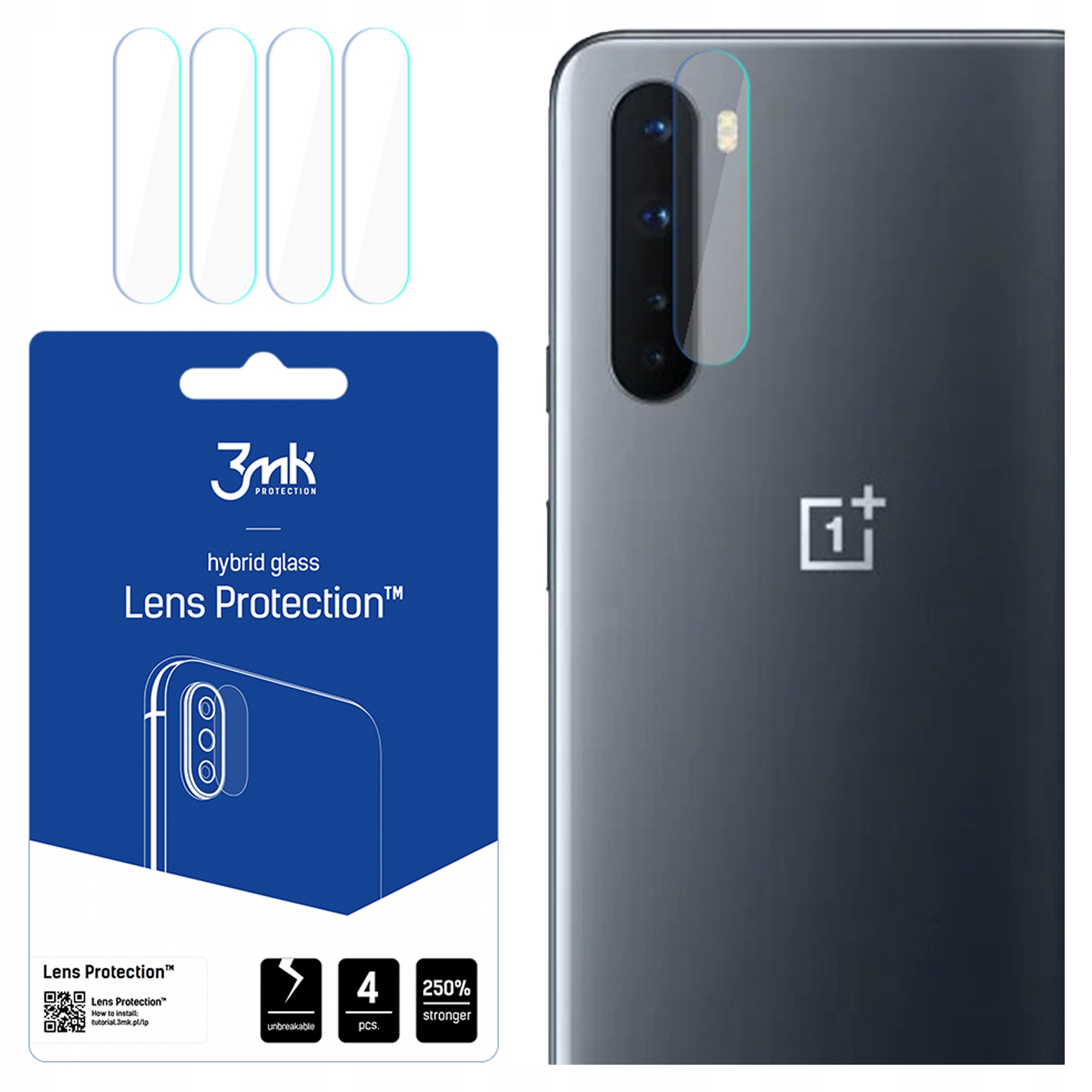 3MK Szkło Hibrydowe Lens Protection Do Oneplus Nord 5G Ochronne Wysoka