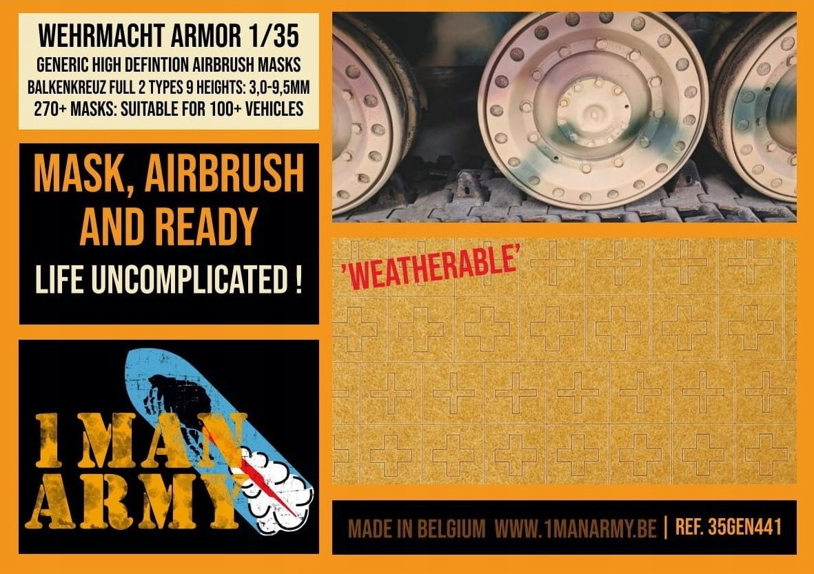 Masky Balkenkreuz Full 1:35 1 Man Army 35GEN441