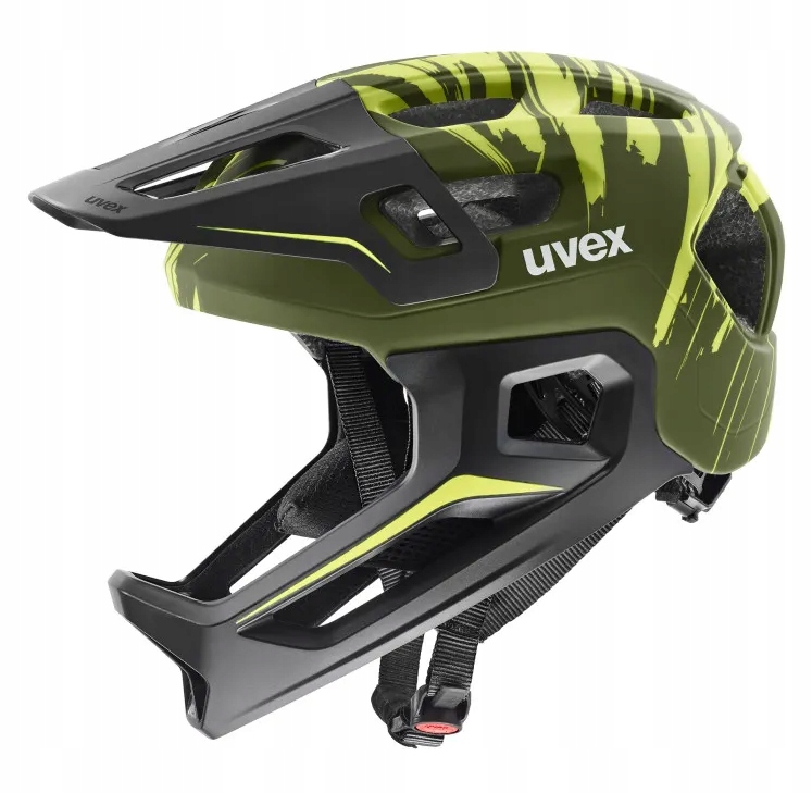 Uvex React jr. fullface Dark Olive Matt 52-56cm