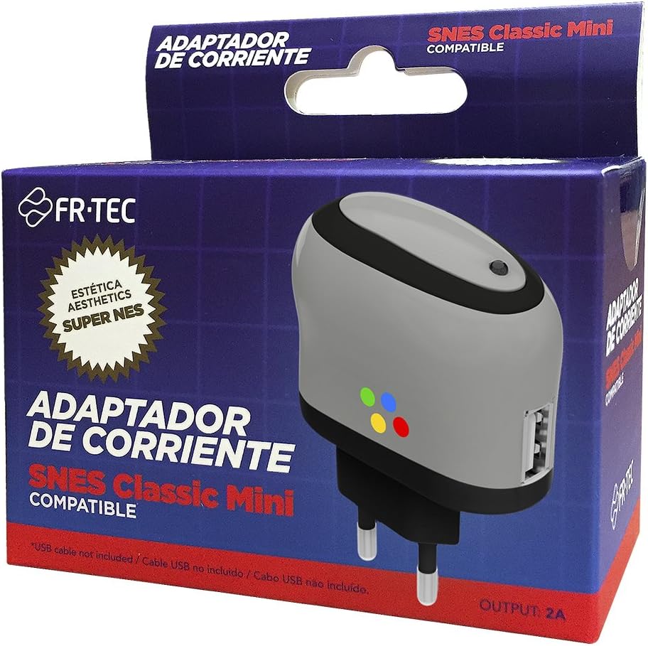 Zasilacz USB FR-TEC – kompatybilny z Super NES Classic Mini USB 2A