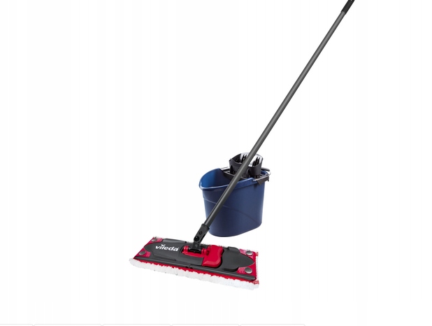 Mop Płaski Vileda 32 cm Wiadro Zestaw Sprzątanie