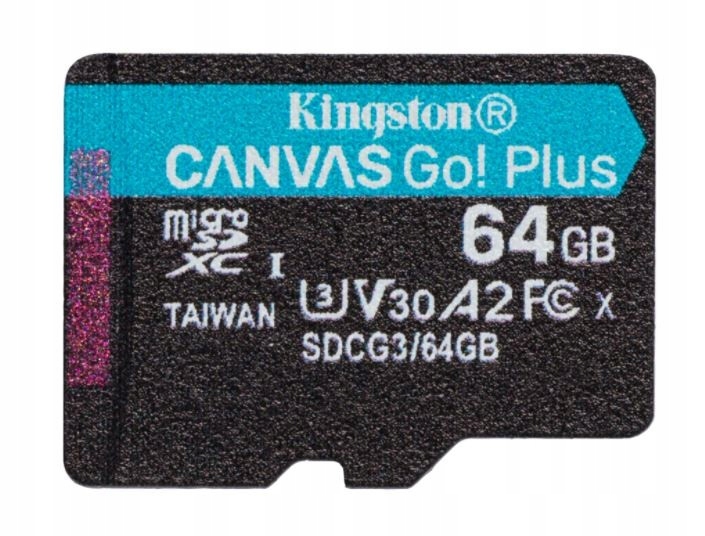Kingston 64 Gb micro Sd XC C10 UHS-3 V30 A2 170MBs