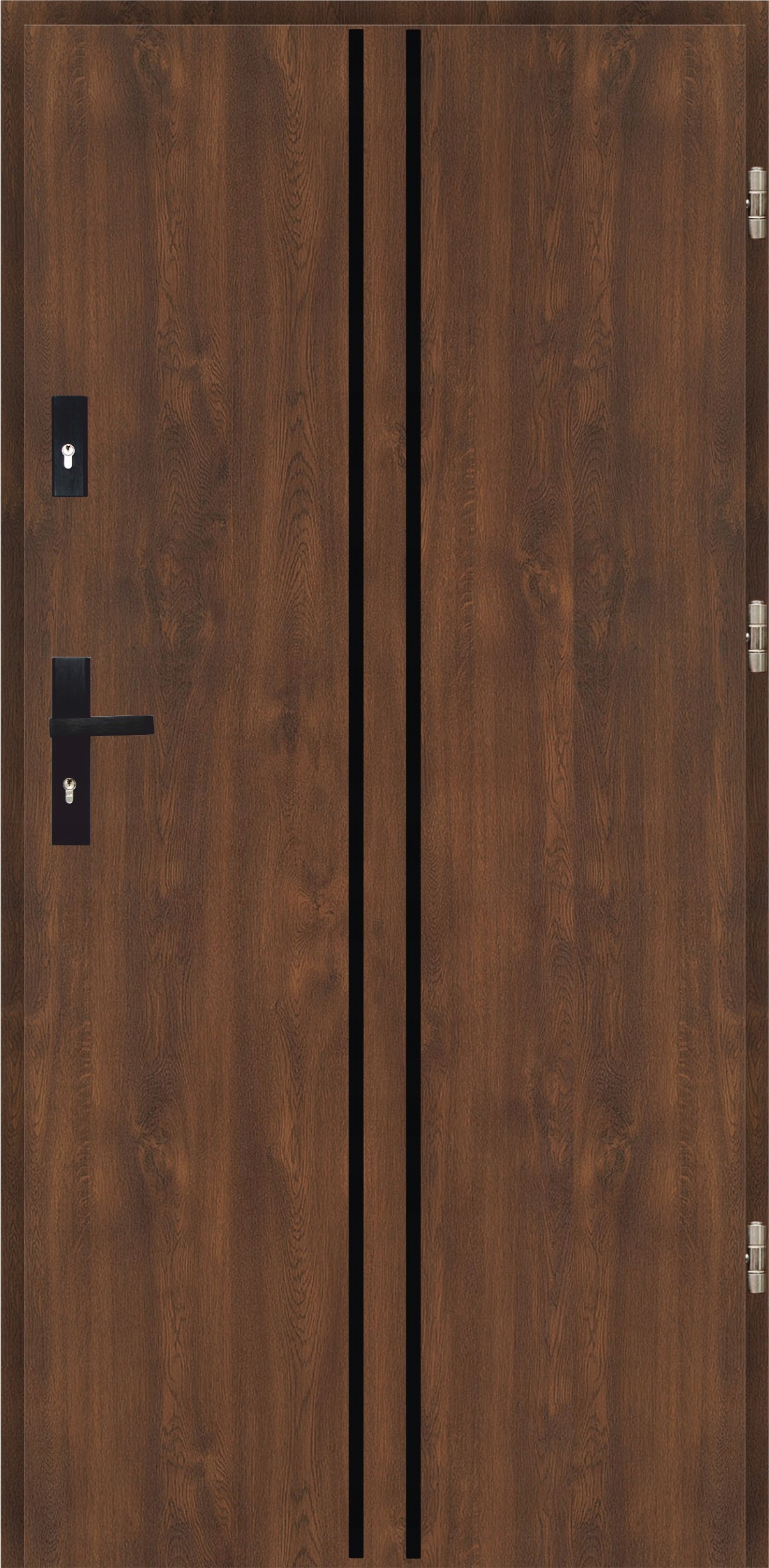 Drzwi Ud 1,1 LUX 72mm AP 3 Black Orzech Prawe 90 do wewnątrz