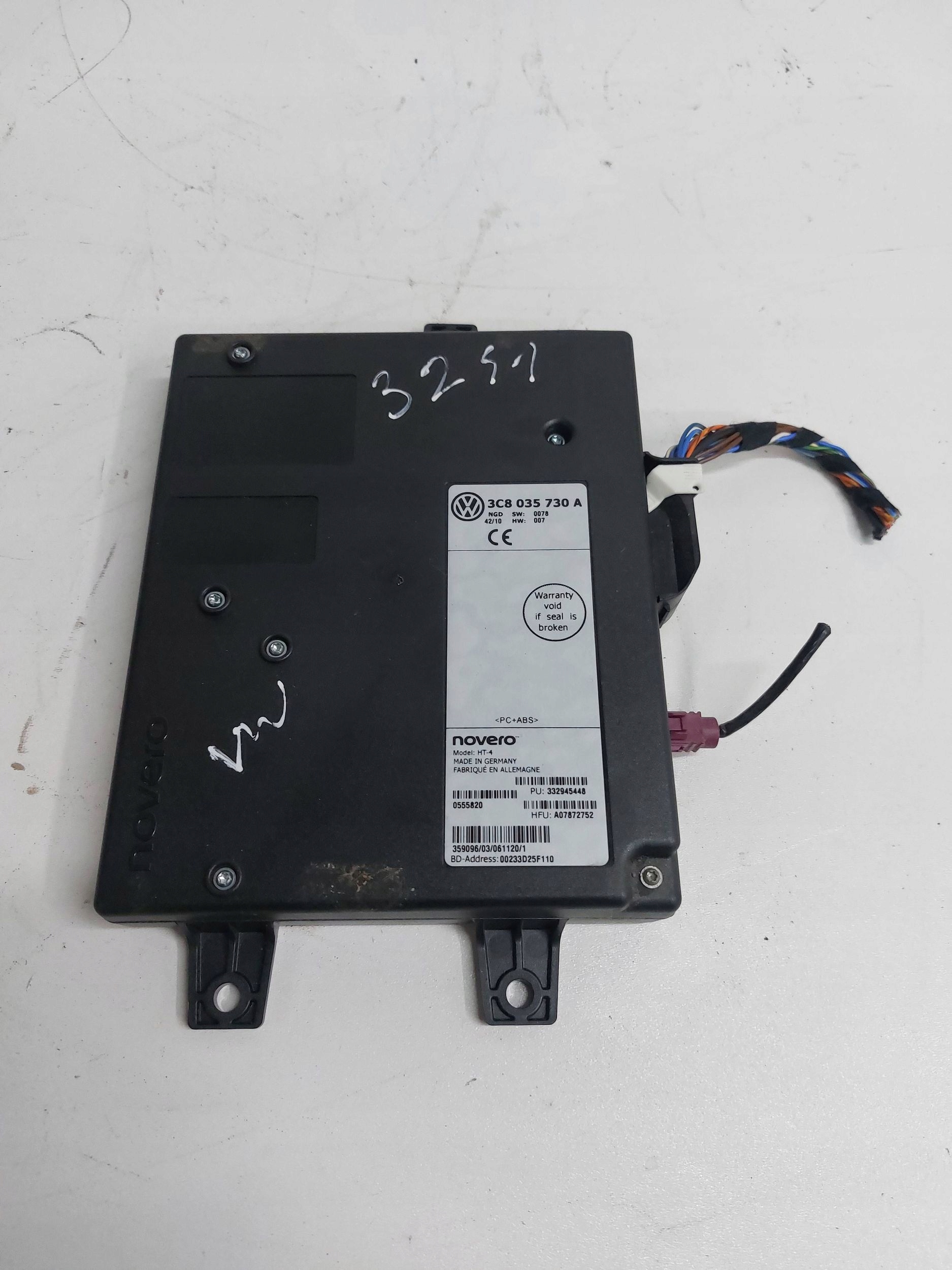VW SHARAN II 7N PASSAT B7 GOLF VI module control unit BLUETOOTH 3C8035730A