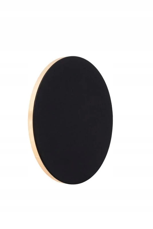 Led nástenné svietidlo čierne okrúhle 15 cm moderné do spálne 3000K Lucide