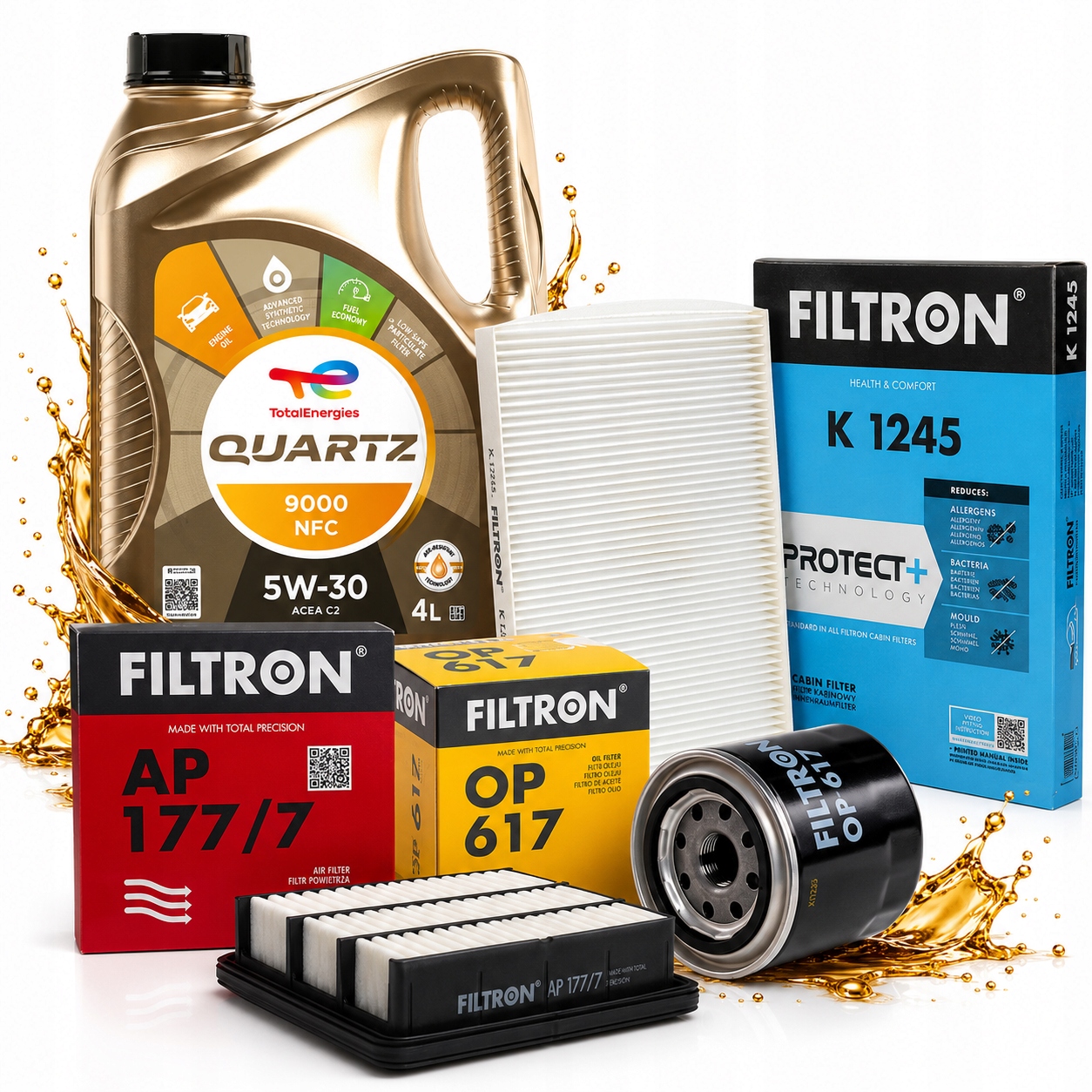 Sada Filtrů Filtron Total 5W30 Kia Ceed Hyundai I30 1.4 1.6 2.0 Benzín