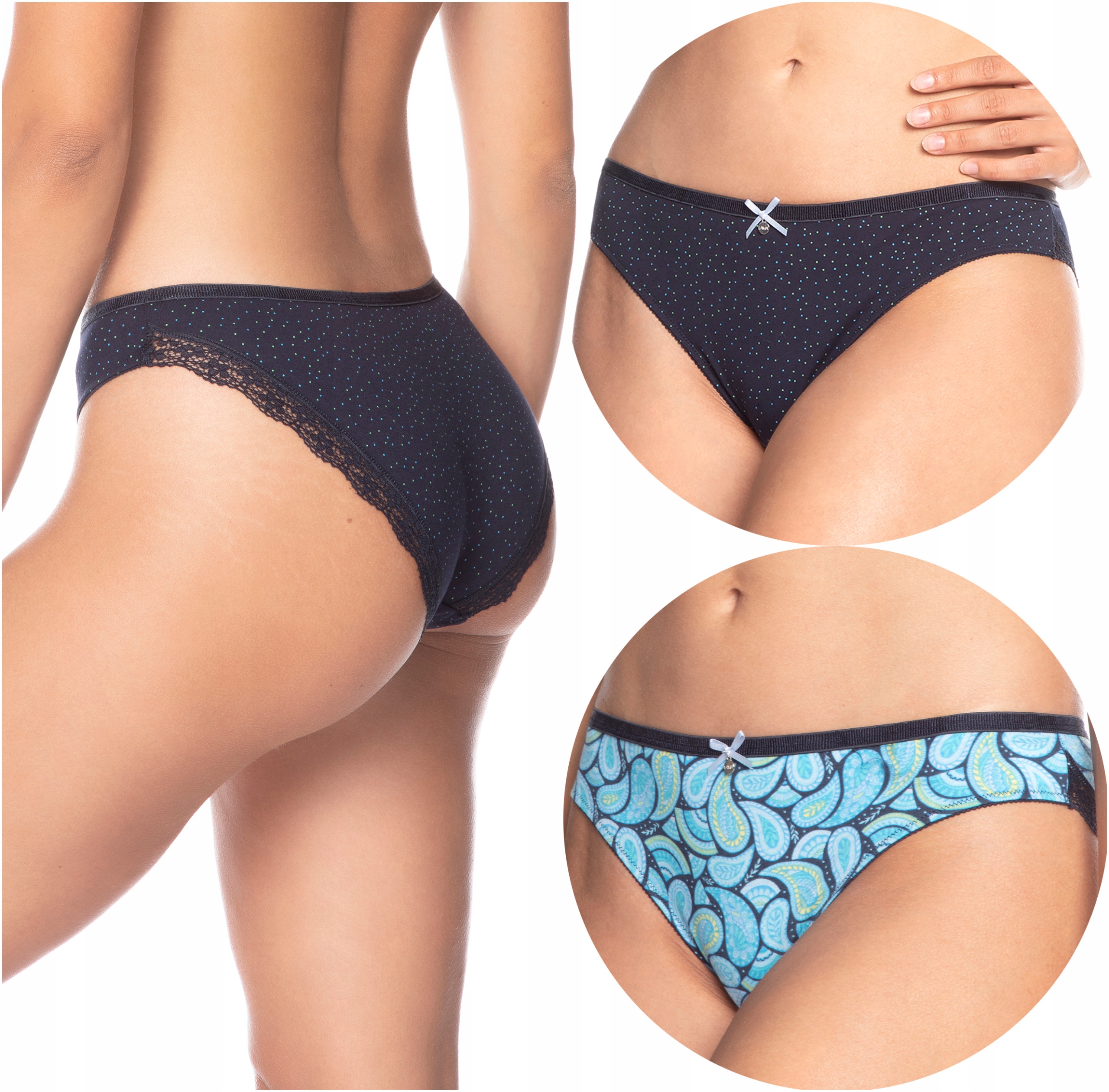 

Majtki damskie 2-PAK figi bikini Lama 1412MB M