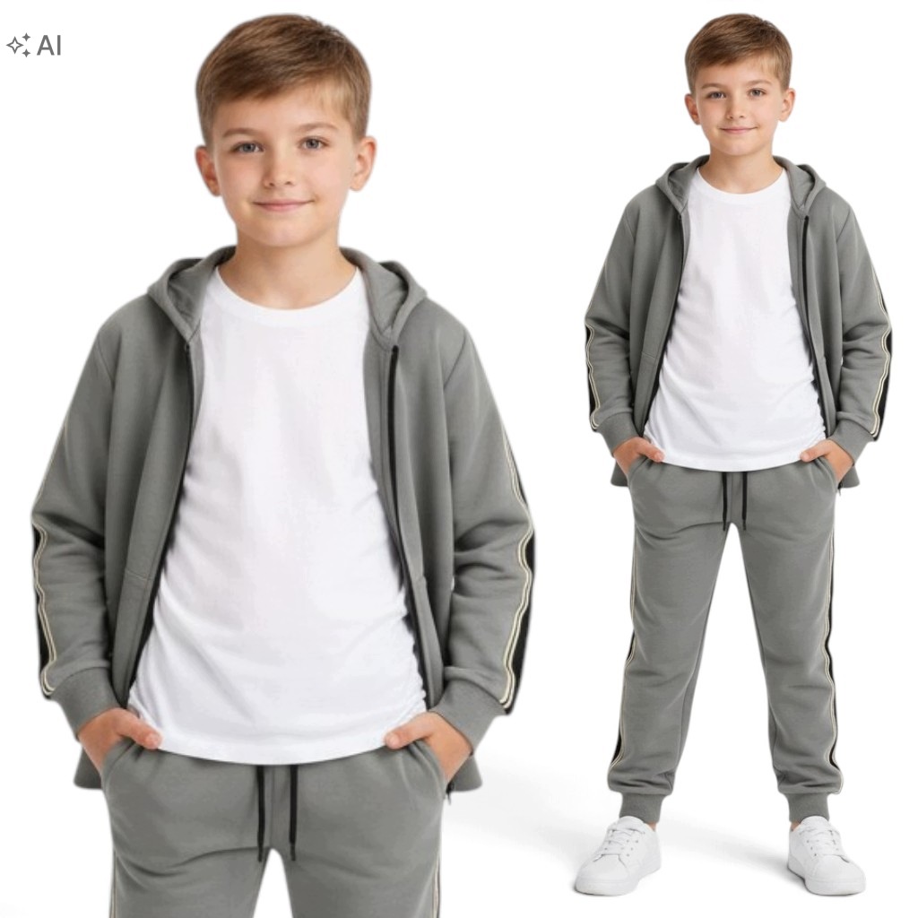 Dres chłopięcy 3-cz Komplet dresowy dla chłopca 152/158