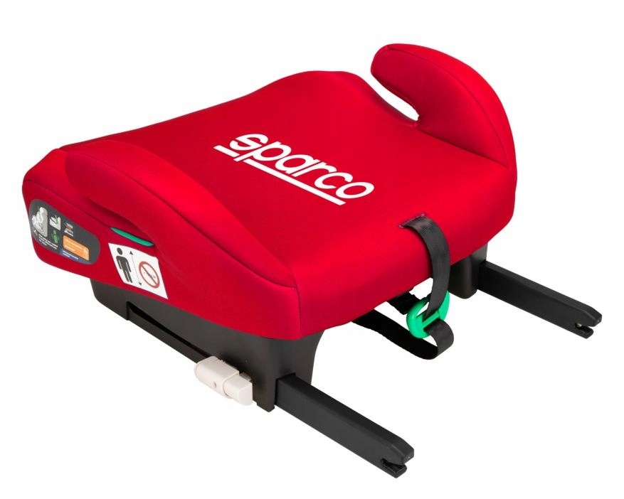 SPARCO FOTELIK SAMOCHODOWY SIEDZISKO PODSTAWKA SK100i isofix i-Size Red Rozmiar inny