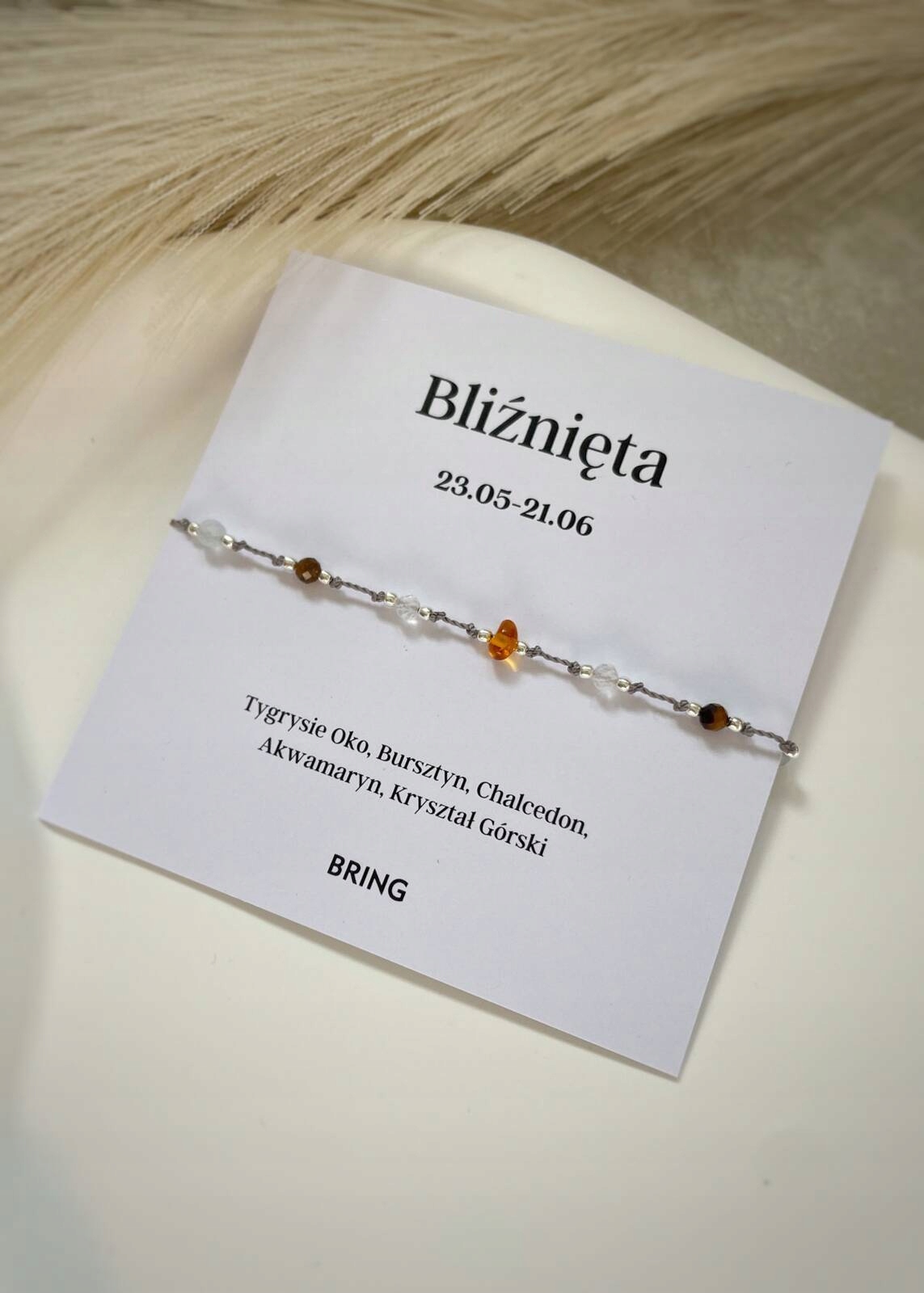 Náramek znamení zvěrokruhu Blíženci stříbrný