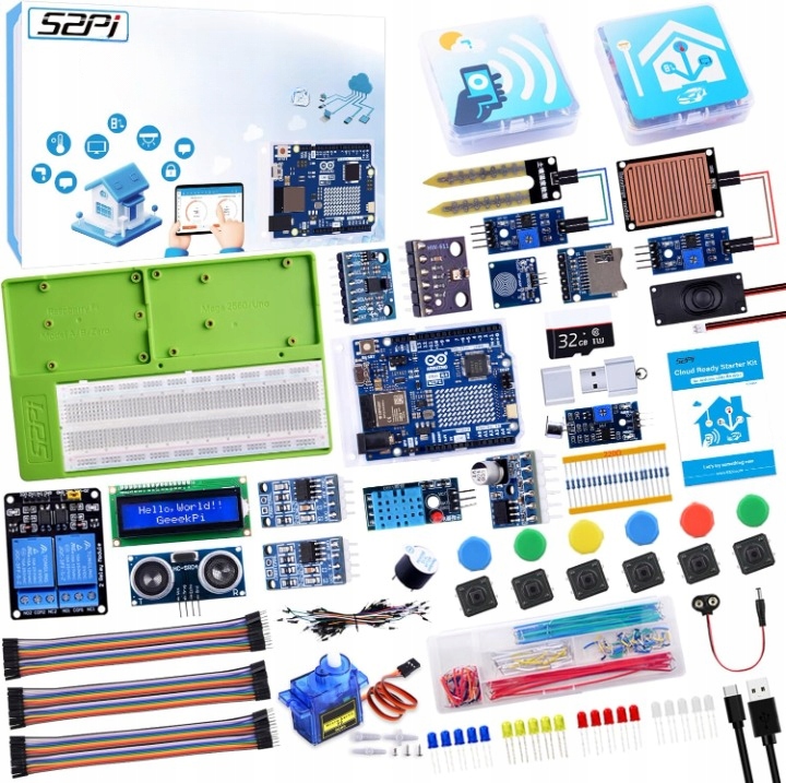 GeeekPi UNO R4 WiFi Ultimate Kit Zestaw startowy Arduino, Smart IoT Semsory