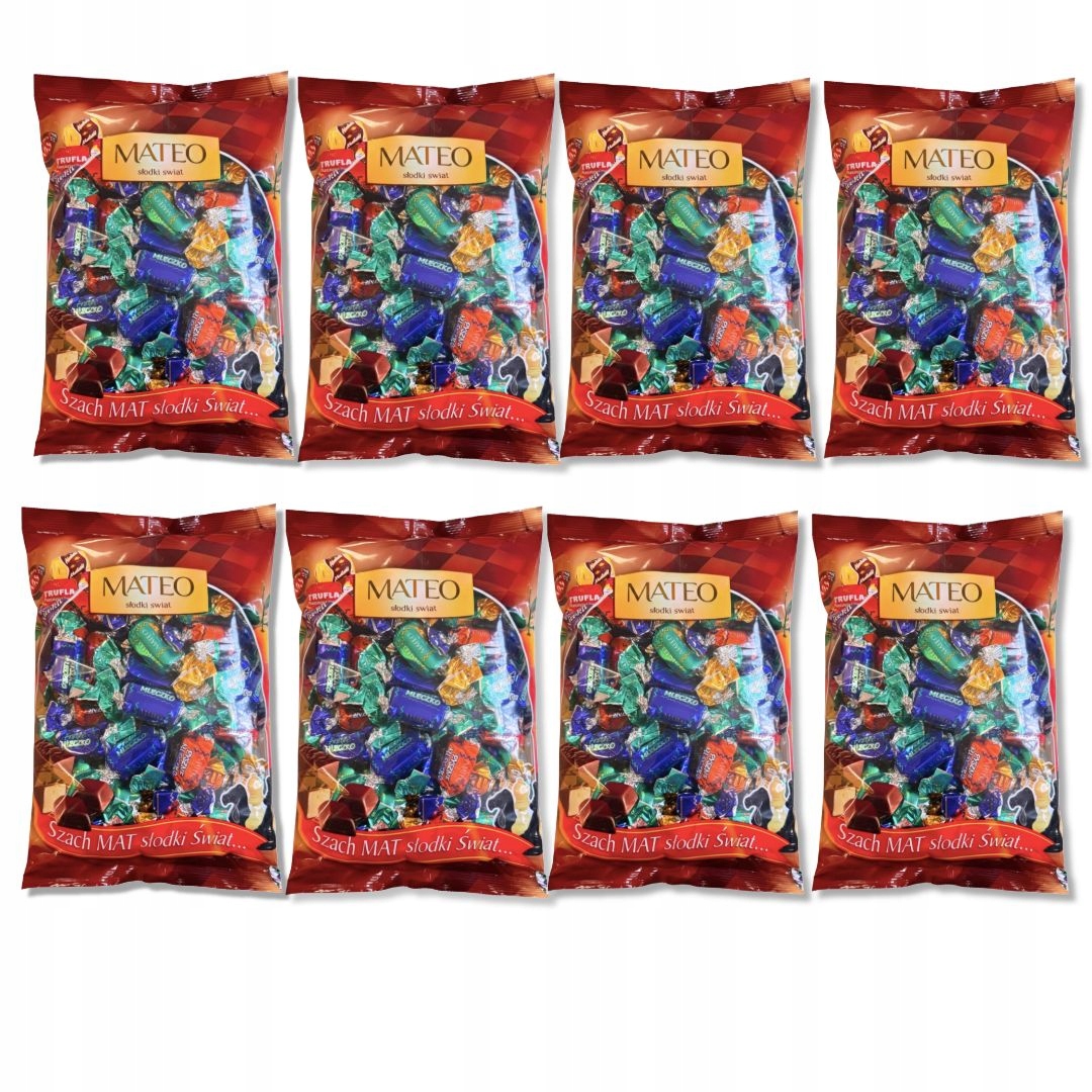 Cukierki Pyszne mleczko Ptasie Mateo 8x 1 kg 8000 g termin 14.06 Hurt