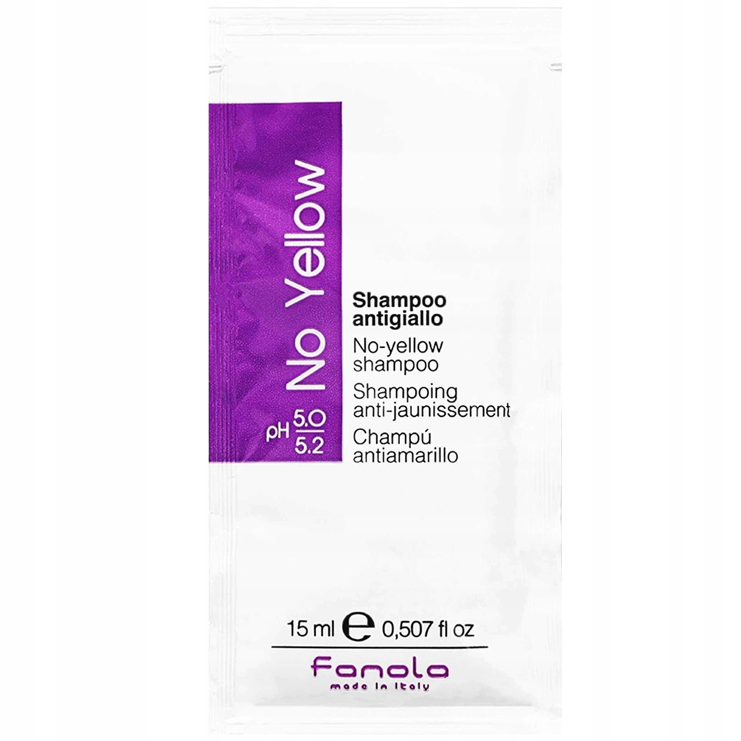 

Fanola No Yellow szampon w saszetce włosy blond