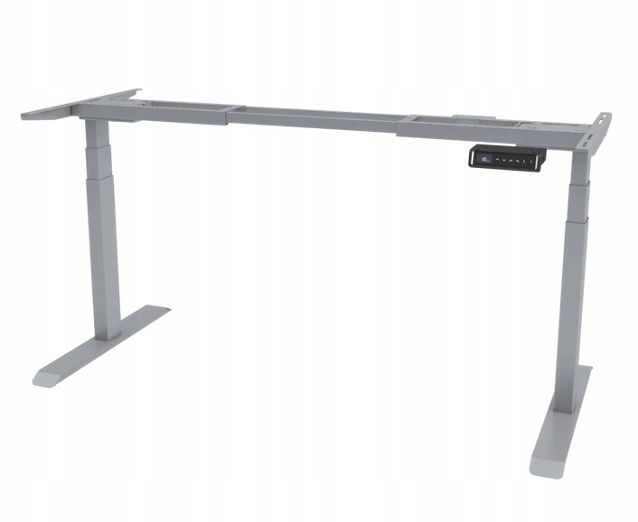 Elektrický nastaviteľný rám stola Dvojmotorový, strieborný, Vysoká Kvalita