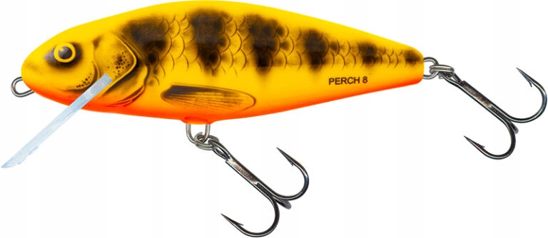 Salmo Wobler Perch Float 8cm Dr Yellow Red Tiger