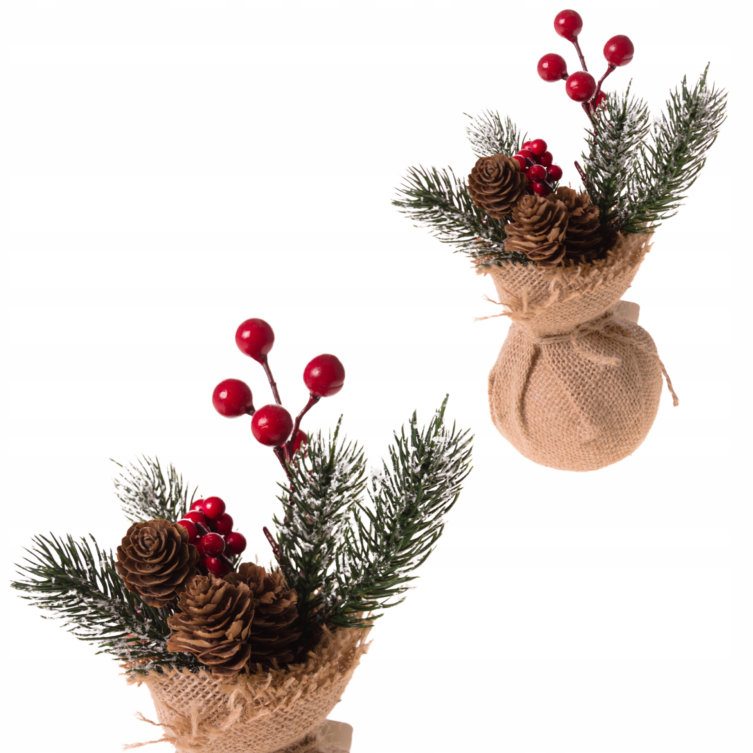 

Stroik Świąteczny Szyszki Głóg Gałązki W Jucie