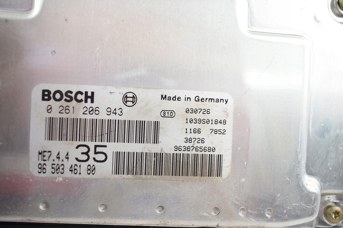 computer control unit PEUGEOT 307 0261206943