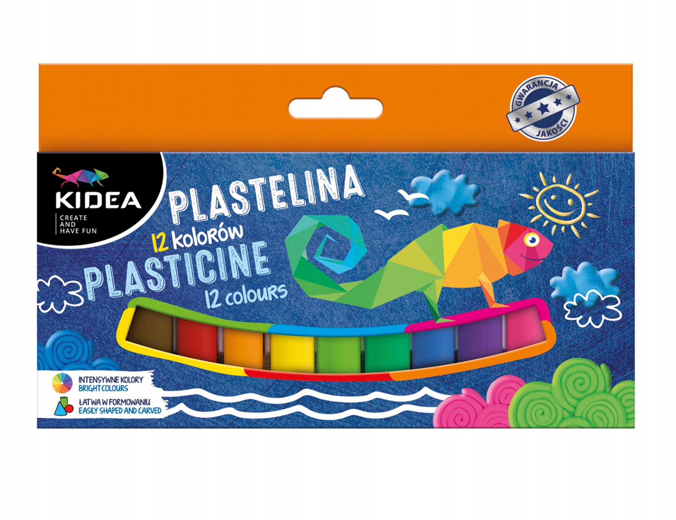 Plastelina 12 kolorów Kidea Marka Kidea