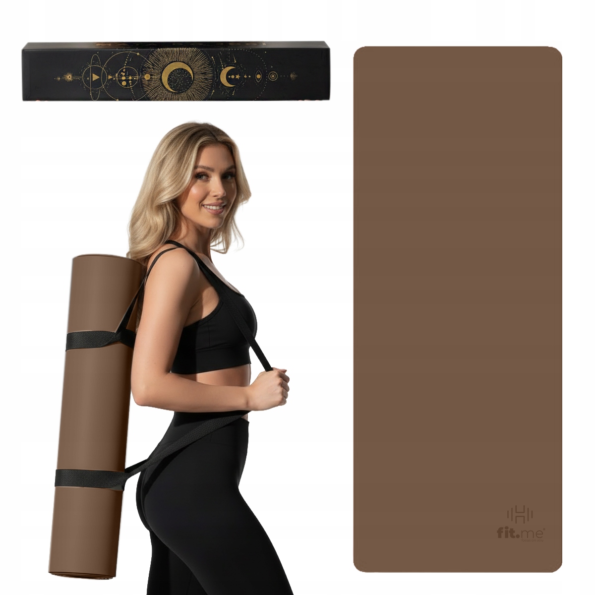 Piękna Mata Premium Do Jogi Ćwiczeń Fitness Antypoślizgowa Kauczuk Pu