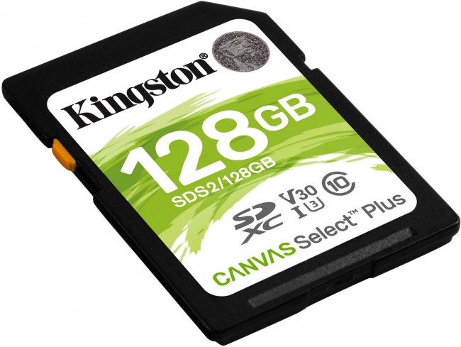 Karta Kingston SDXC 128GB Canvas SelectPlus 4K UHD EAN (GTIN) 740617298055