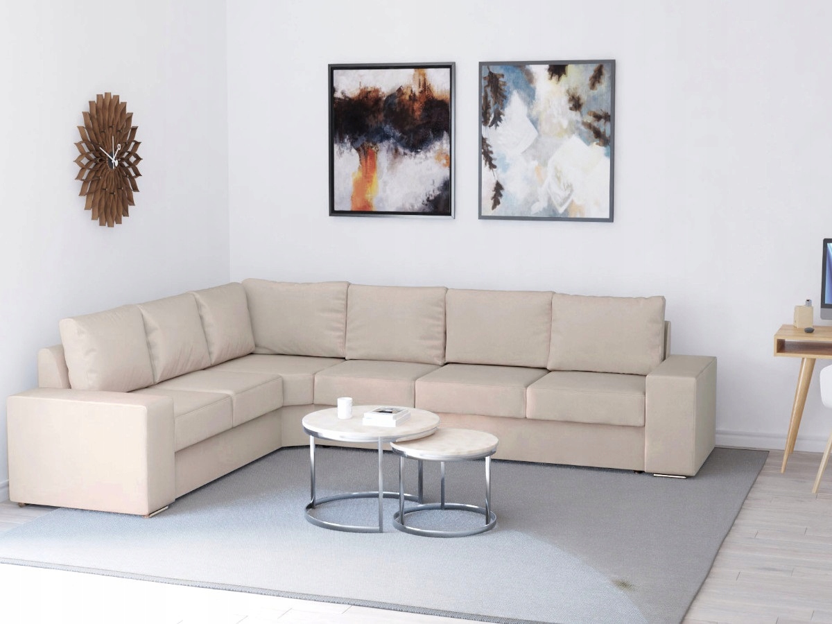Velký sedací Rohová Sedací Souprava Polštáře 350x275x88 Rohová pohovka Oxford O-sofa