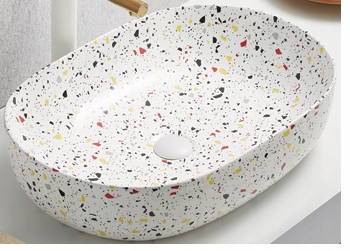 Szafka łazienkowa z umywalką blatem 60cm różowa Wykończenie matowe