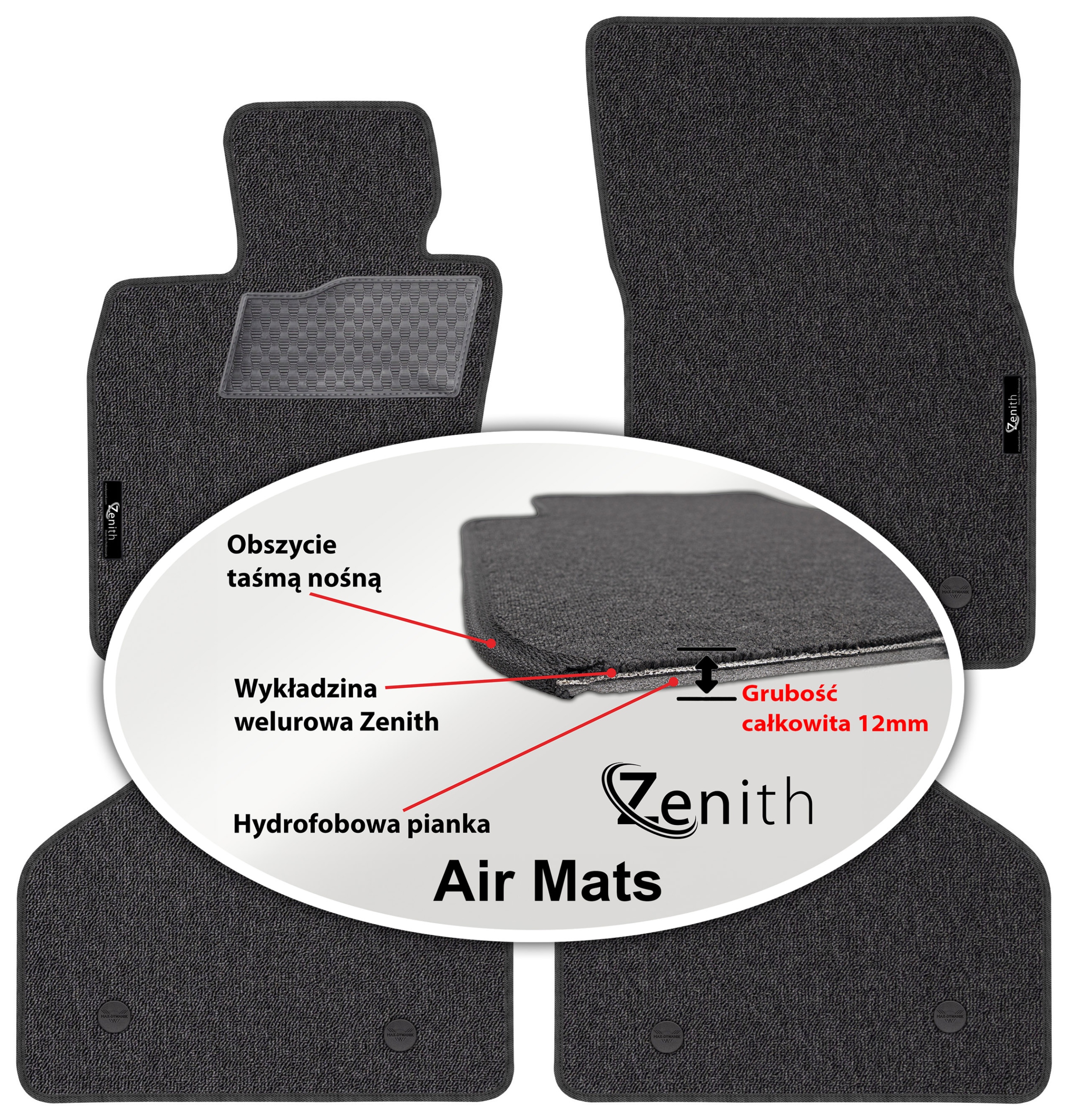 Bmw s5 Gt F07 xDrive 2008-2017 Velúrové koberčeky do auta Zenith Air Mats