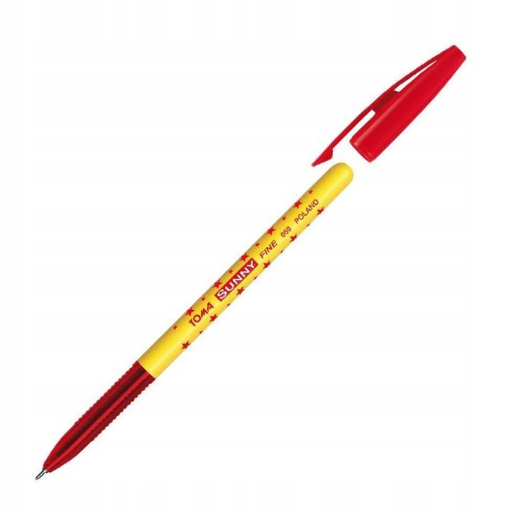 

Długopis Toma w gwiazdki Czerwony 0,7 mm TO-050