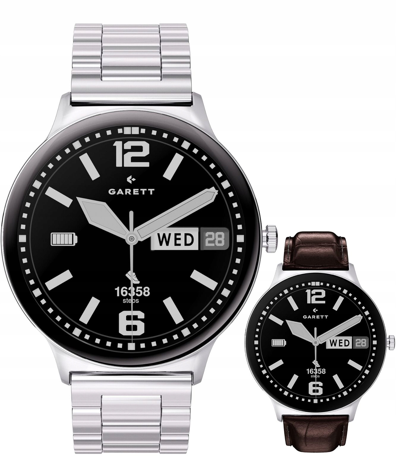 Chytré Hodinky Garett Quantum Glow Silver Set Garett -5904238487563