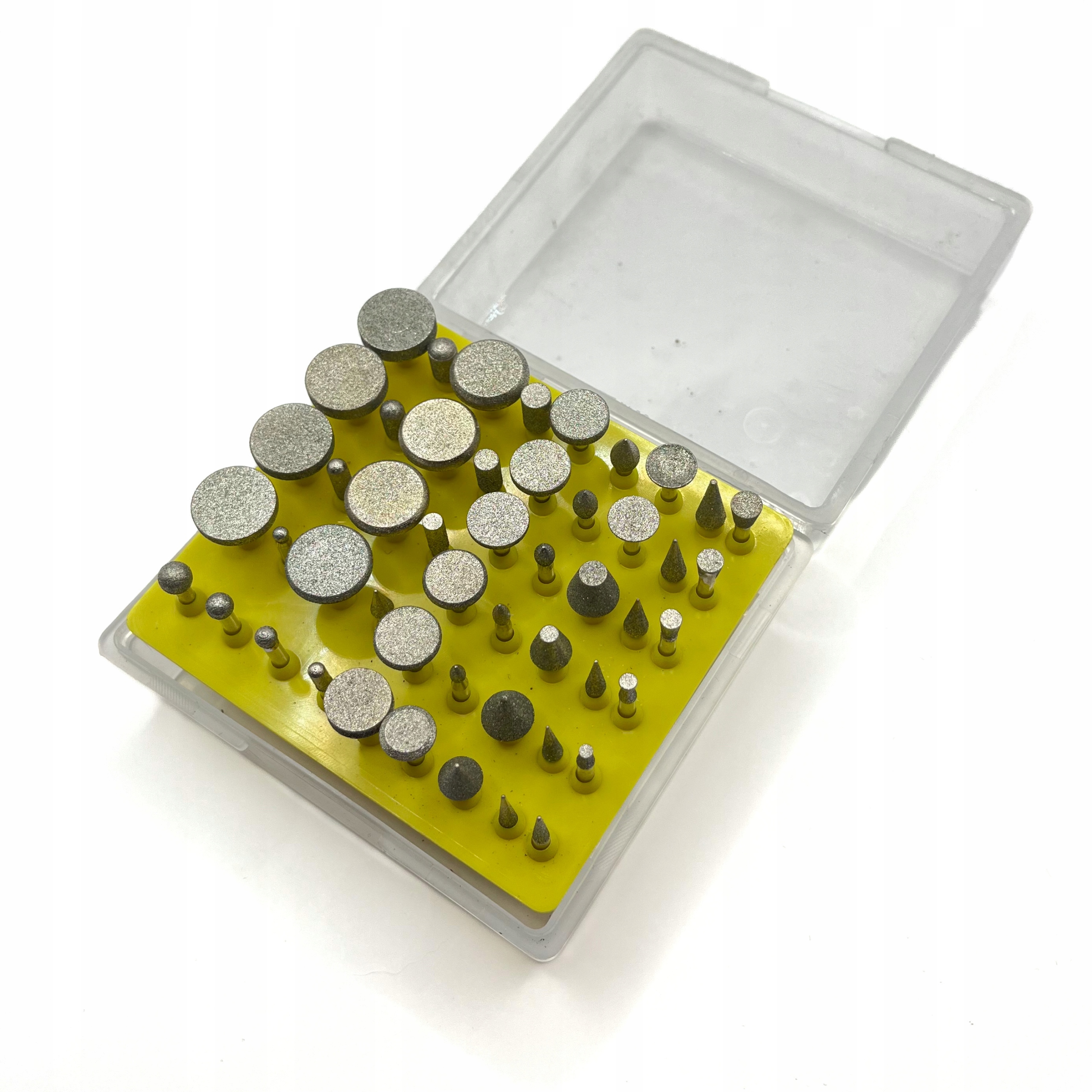 Zestaw Frezy Pilniki Kamienie Cienki Diament Do Dremela 3.2mm 50szt.