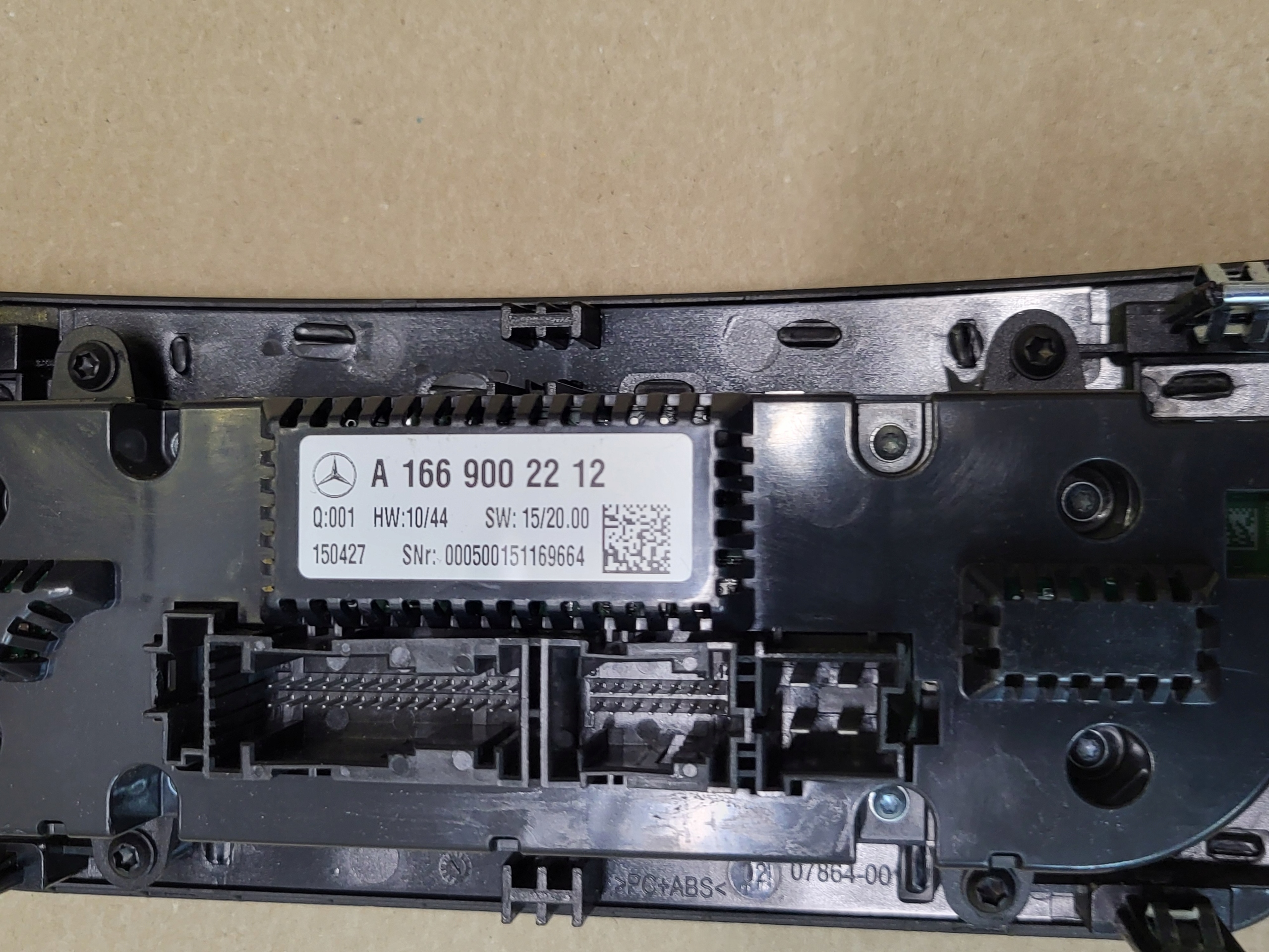 control panel NAWIEWEM REGULACJA OGRZEWANIA MERCEDES ML GL W166 OE EU
