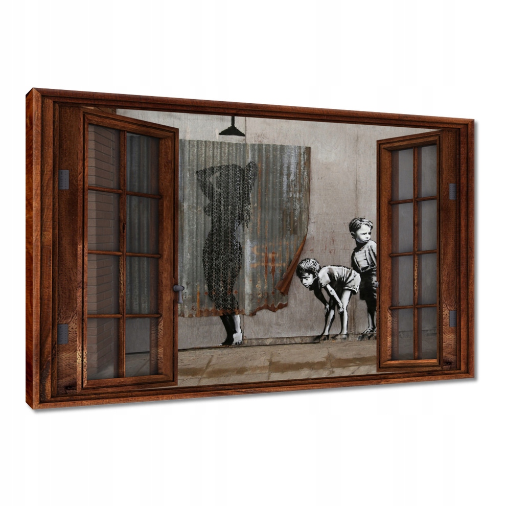 

Obrazy 120x80 Banksy Chłopcy Prysznic