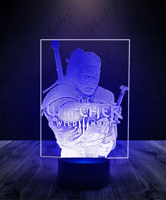 Lampka Nocna Wiedźmin Geralt z Rivii LED PLEXIDO EAN (GTIN) 5905342801627