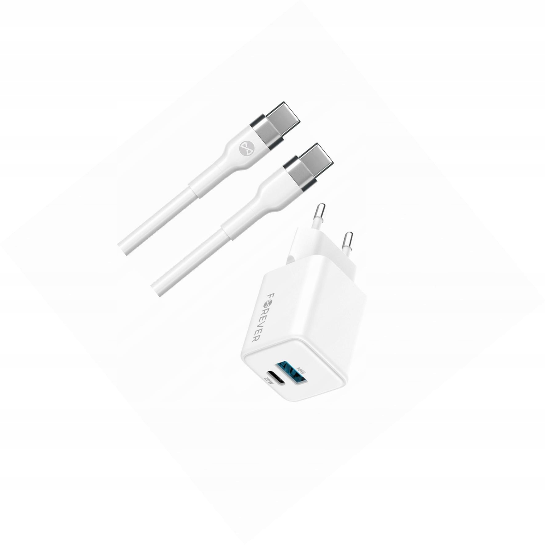 Szybka ładowarka GaN 20W 2 wejścia długim z kablem 2m do Xiaomi 14T Pro