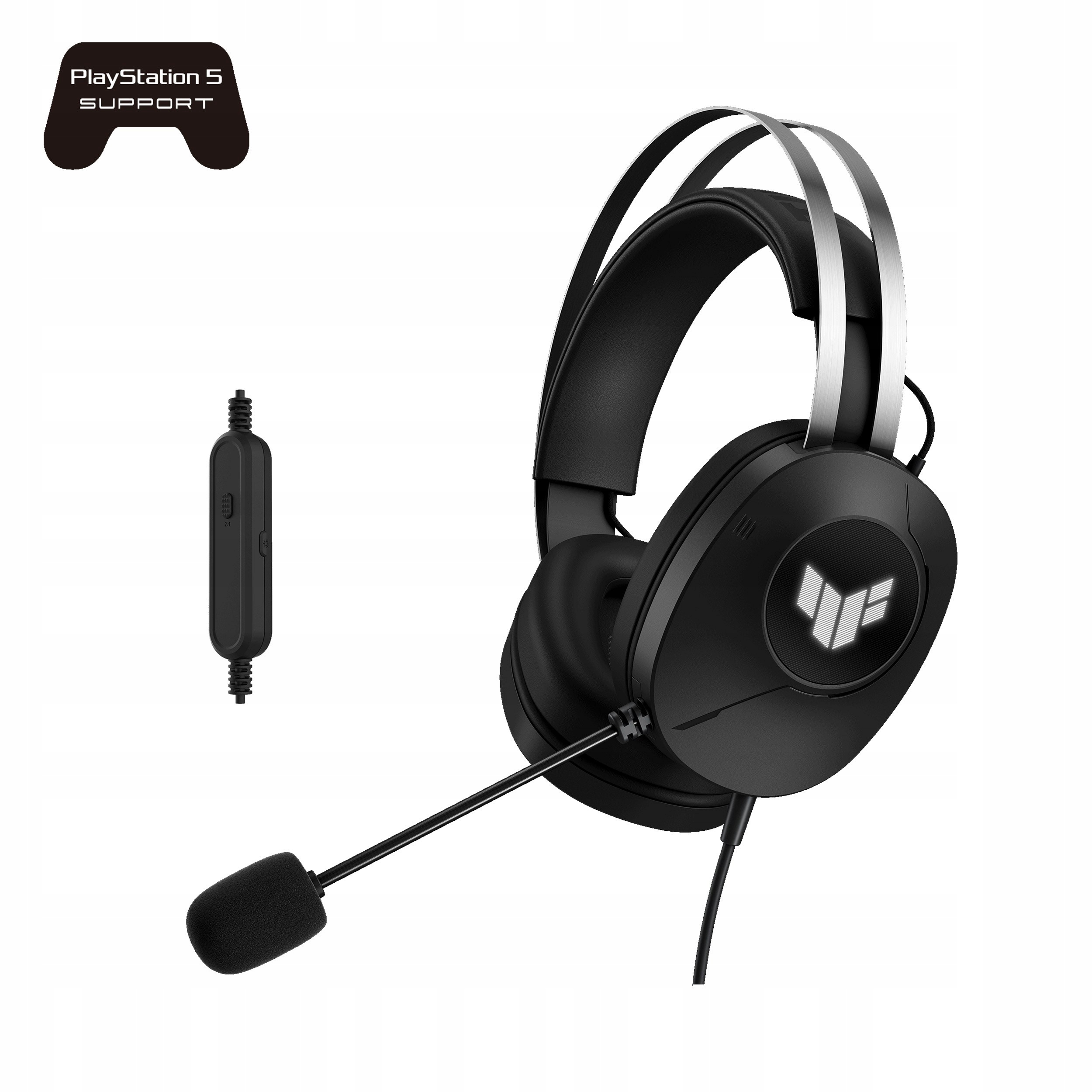 Asus sluchátka Tuf Gaming H1 Gen II, Drátový Herní Headset, černá…
