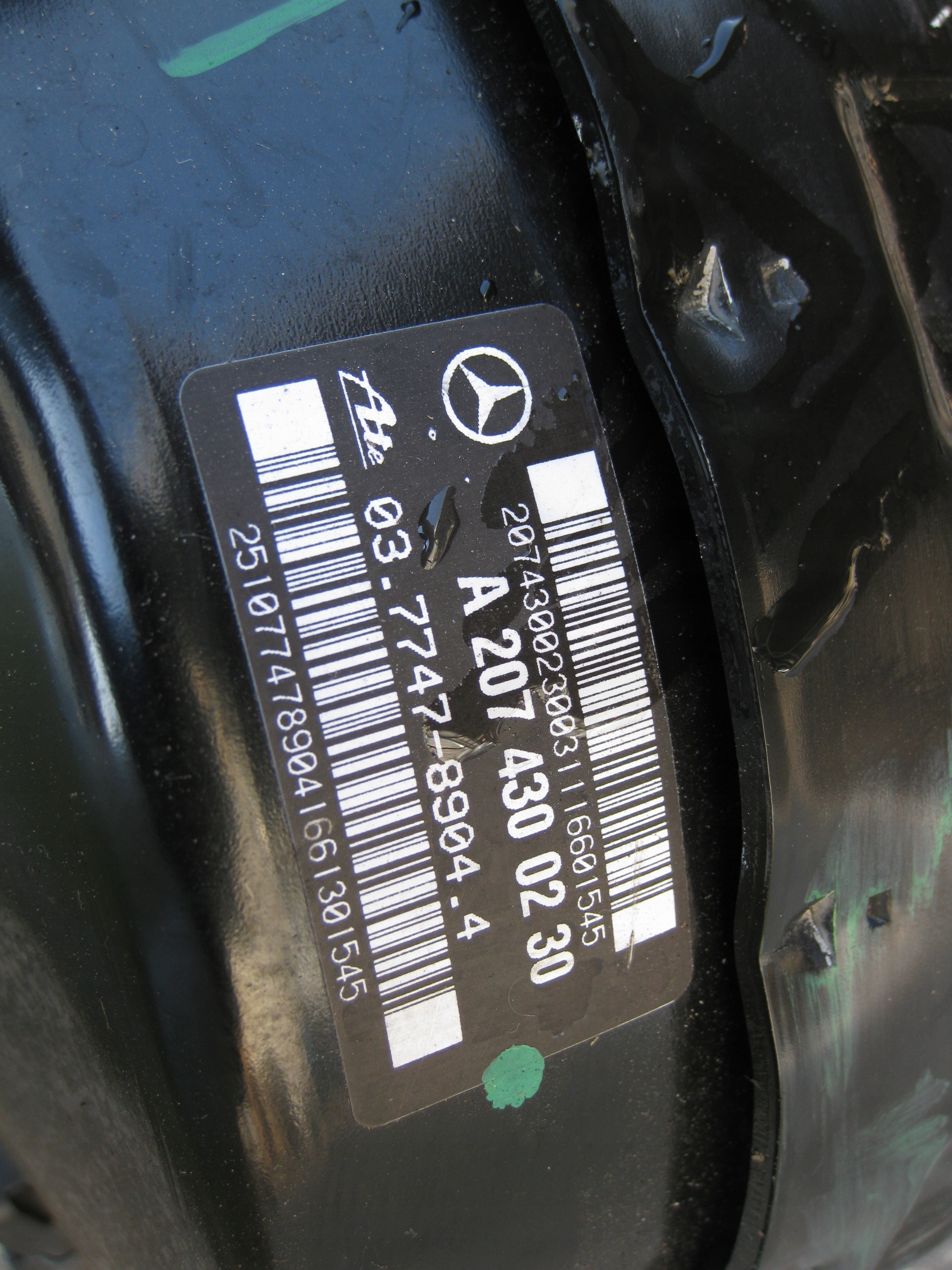 MERCEDES W207 3.0 CDI 11R servo Servofreno A2074300230