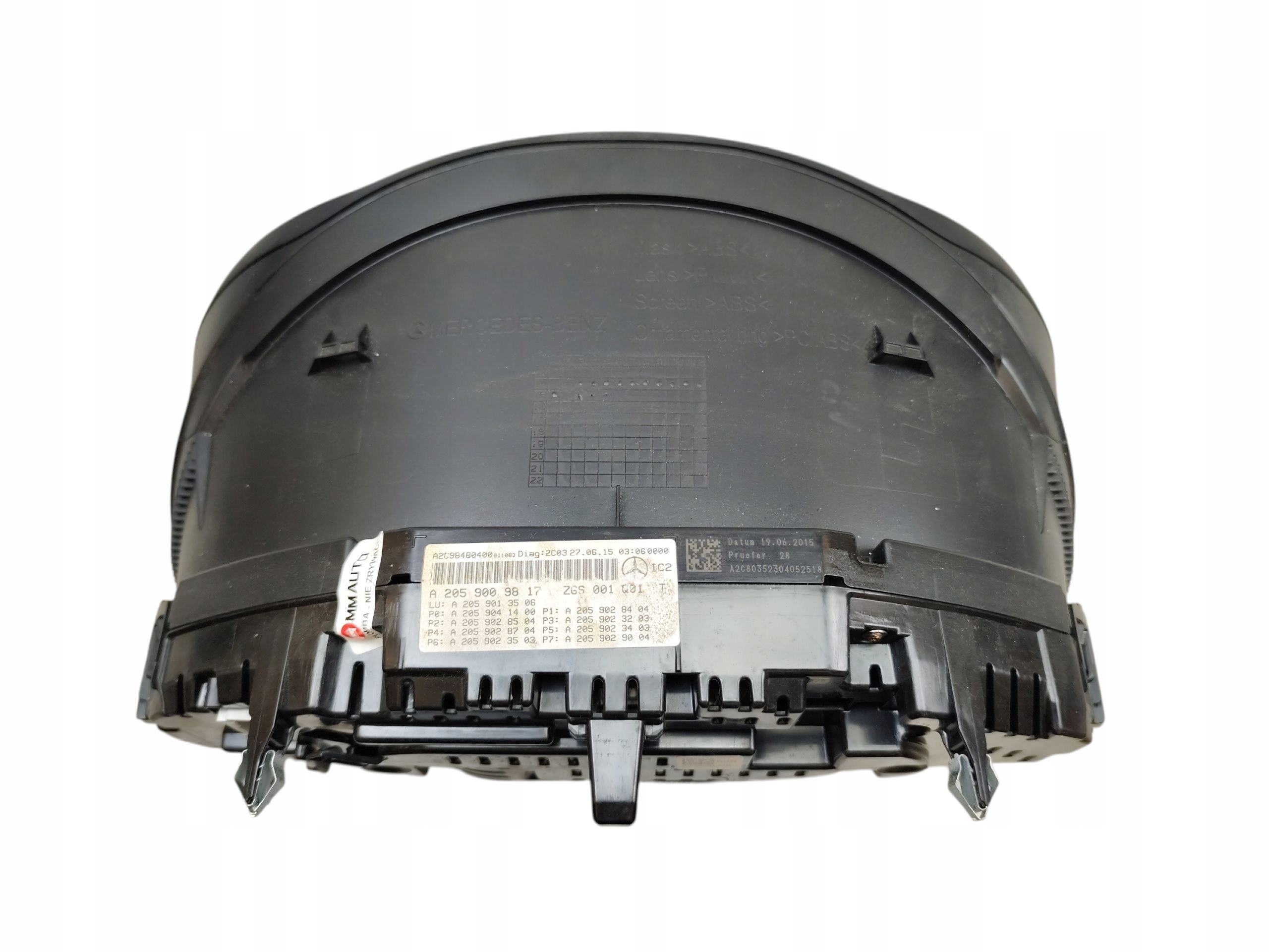 dials dials MERCEDES C W205 (14-18) 2.2 CDI A2059009817 EU