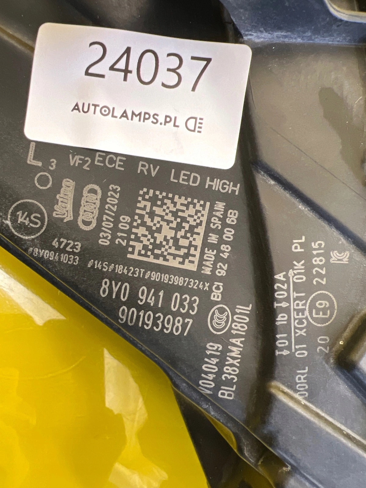 light left front Audi A3 8Y 20- Full Led 8Y0941033
