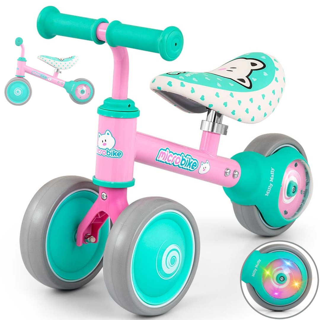 Rowerek Biegowy jeździk dla dzieci trójkołowy Micro Plus Cat Milly Mally